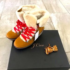 Jcrew Nordic suede leather boots